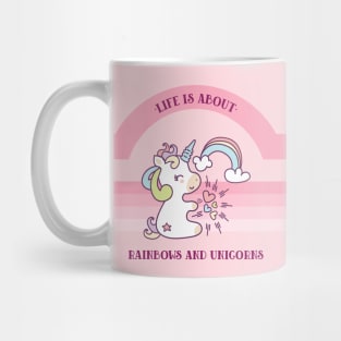 Like Is About Rainbows And Unicorns Mug